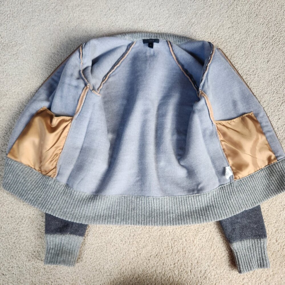 NWOT J. Crew 100% Bonded Wool Varsity Jacket - Picture 3 of 14